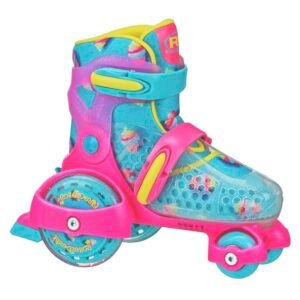 Patines Roller Derby Azul Aqua / Rosado